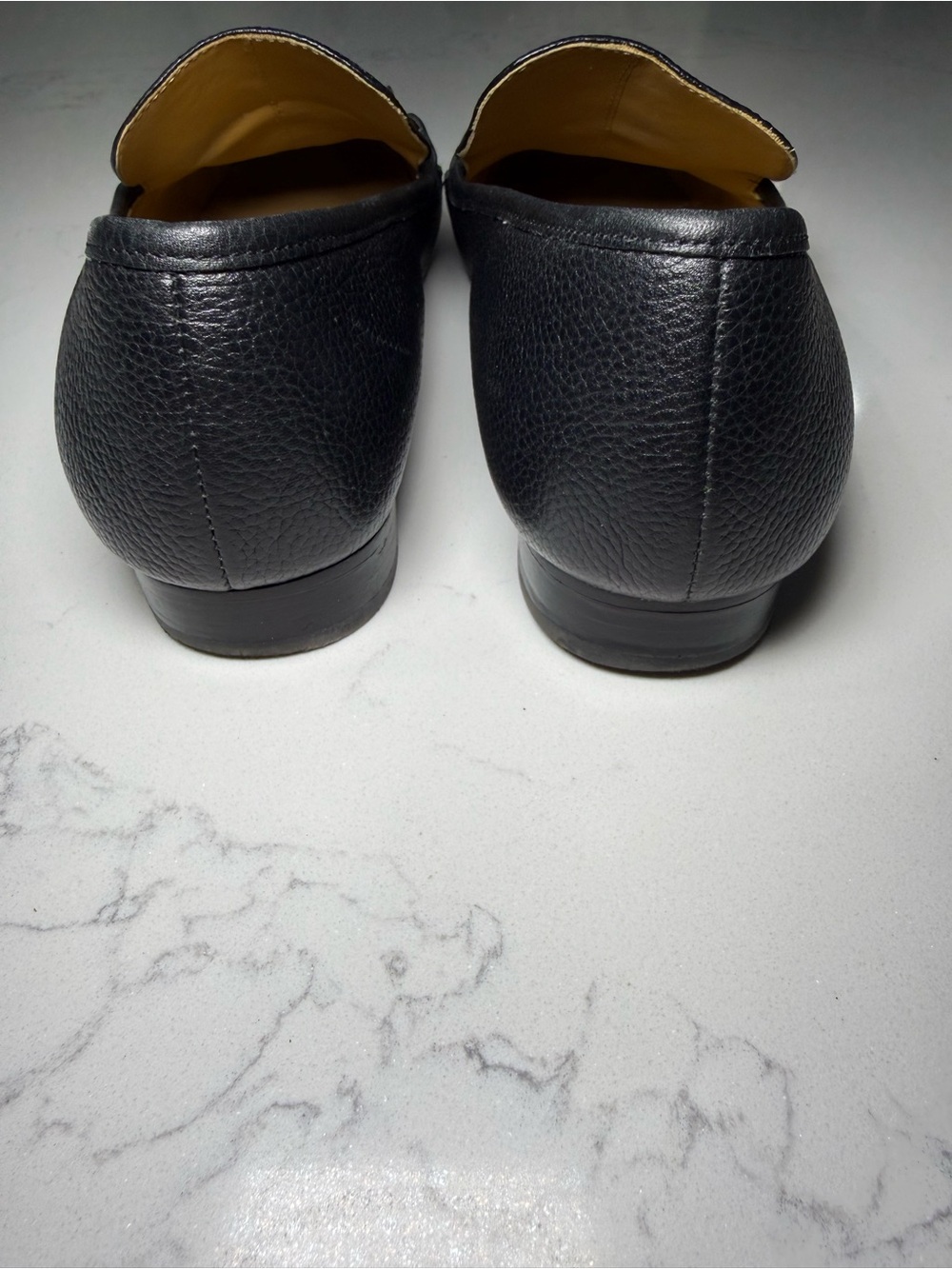 Tory Burch Black Leather Chain-Trim Loafers - Picture 6 of 12